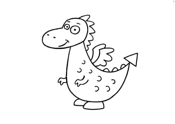 Dragon Drawing & Sketches For Kids Baby Cartoon Dragon Drawing