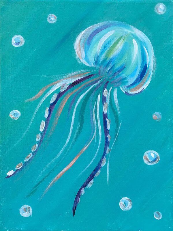Baby Jellyfish Painting For Kids