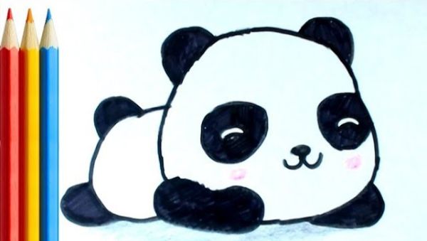 Baby Panda Drawing & sketches For Kids