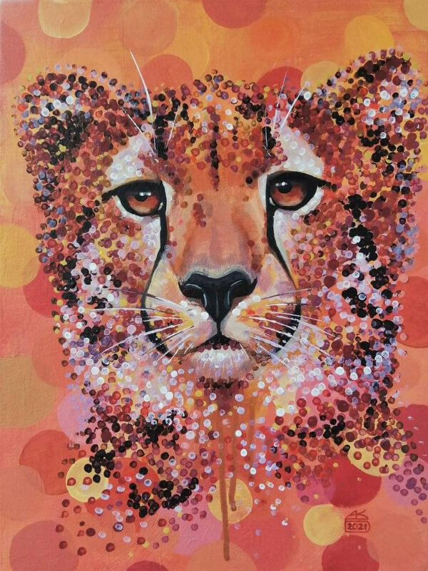 Cheetah Paintings for Kids Beautiful Cheetah Face Painting