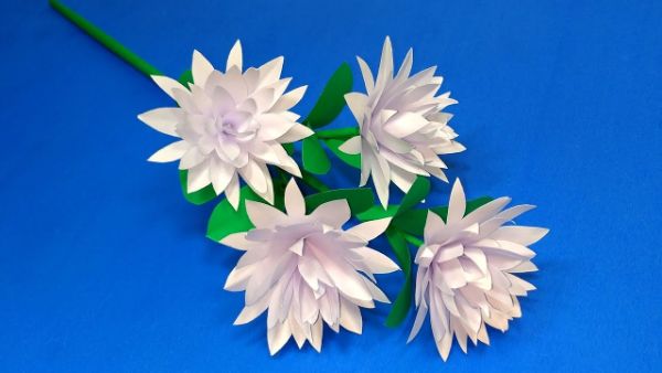 Beautiful Origami Paper Jasmine Stick Flower Craft