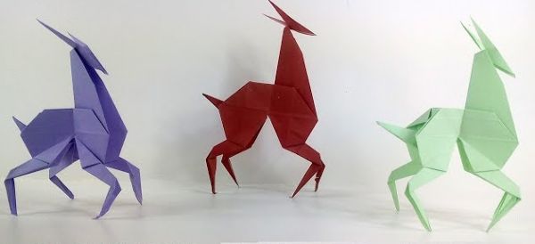 Beautiful Paper Origami Antelope Craft