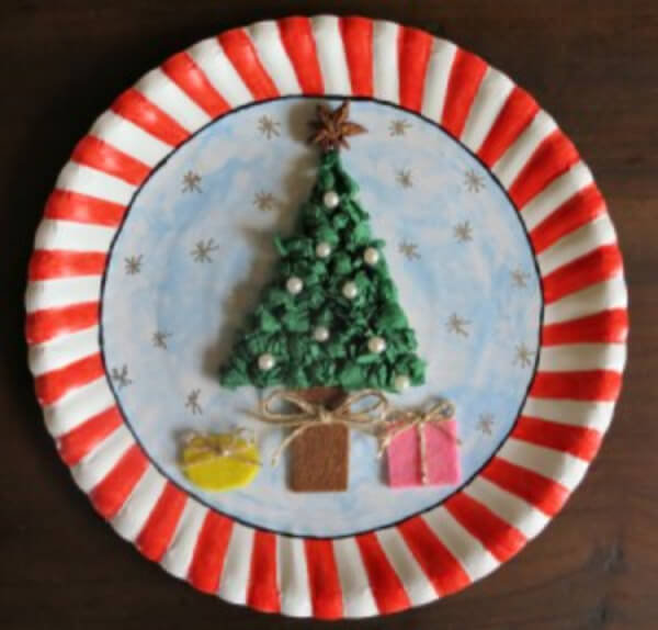 Beautiful Paper Plate Christmas Preschool Craft