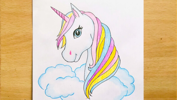Beautiful Unicorn Drawing For Kids