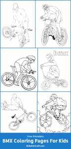 BMX Coloring Pages For Kids – Free Printables - Kids Art &amp; Craft