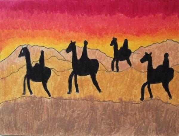 Camel Art Painting For Kids