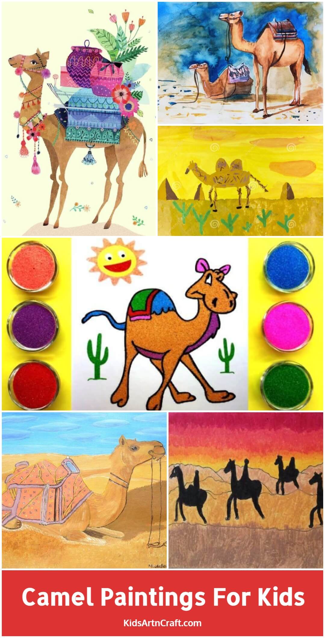Camel Paintings For Kids