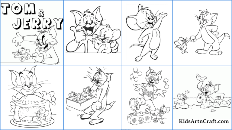Tom and Jerry Coloring Pages For Kids – Free Printables - Kids Art &amp; Craft
