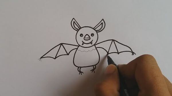 Cartoon Bat Drawing