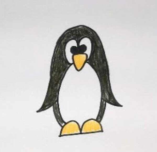 Cartoon Penguin Drawing Art