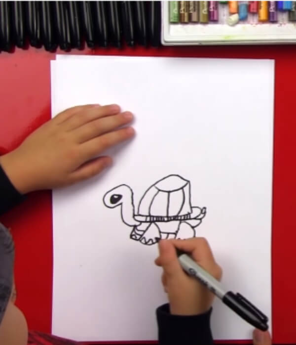 Cartoon Turtle Drawing For Kids