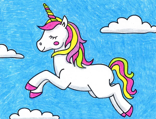  Unicorn Drawing & Sketches for Kids Cartoon Unicorn Drawing For Kids