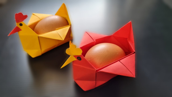 Chicken Origami Craft For Easter How To Make An Origami Chicken With Kids
