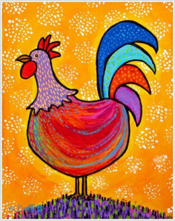 Chicken Paintings For Kids Creative Chicken Painting For Kids