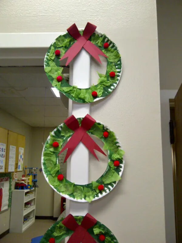 Christmas Wreath Craft Ideas Easy Christmas Paper Plate Crafts for Kids