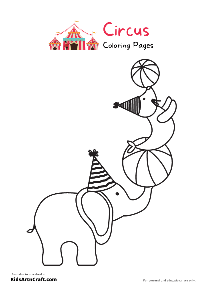 Circus Coloring Pages For Kids – Free Printables
