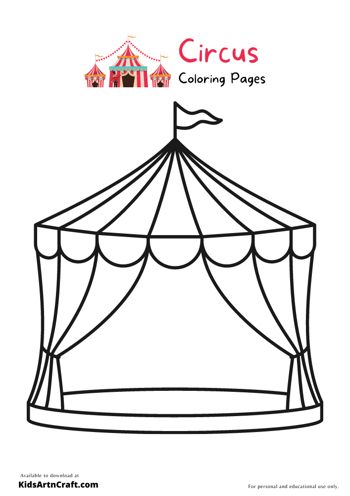 Circus Coloring Pages For Kids – Free Printables