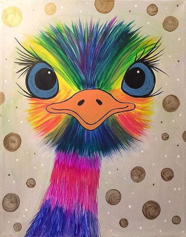 Emu Drawing & Sketch For Kids Colorful Emu Drawing Art Ideas For Kids