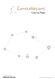 Constellations Coloring Pages For Kids – Free Printables - Kids Art &amp; Craft