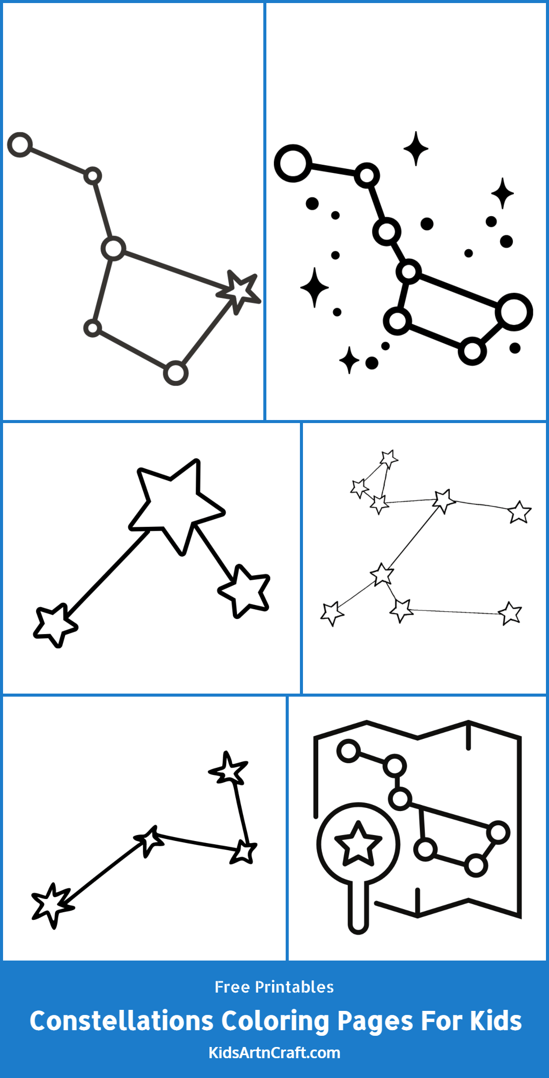 Constellations Coloring Pages For Kids – Free Printables
