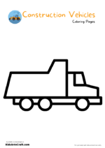 Construction Vehicles Coloring Pages For Kids – Free Printables - Kids ...
