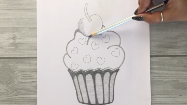 Cupcake Drawing & Sketches For Kids Creative Cupcake Drawing For Kids