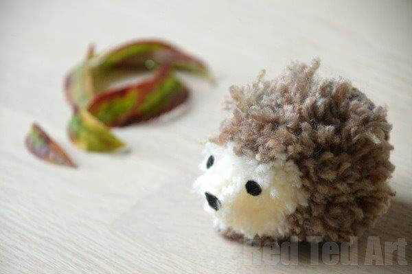 Creative Hedgehog Pom Pom Craft