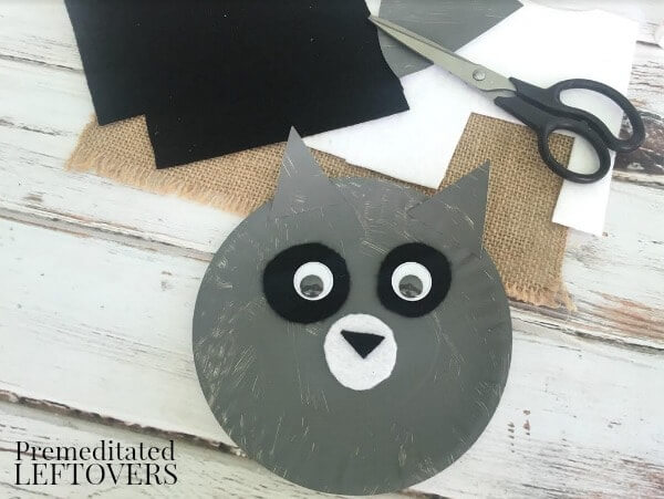 Creative Raccoon Paper Plate Craft For Kids