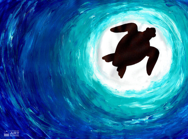 Creative Sea Turtle Painting For Kids