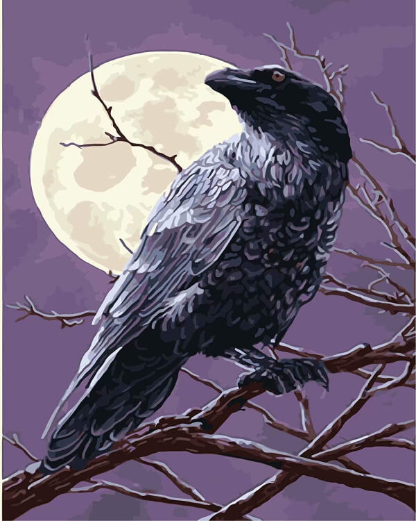 Crow Paintings for Kids Awesome Crow Art Painting Using Oil Paint