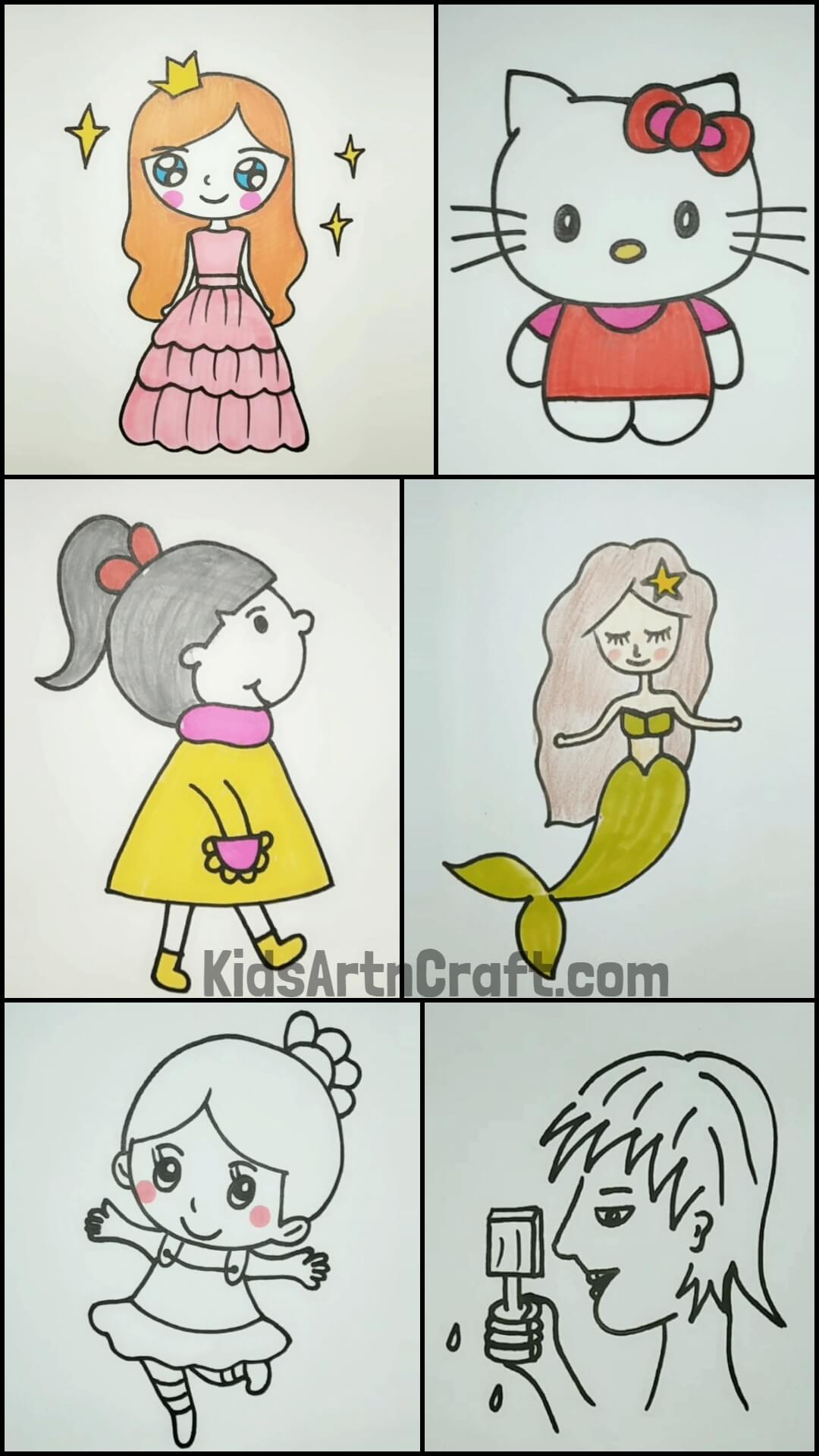 Cute & Easy Drawings for Girls