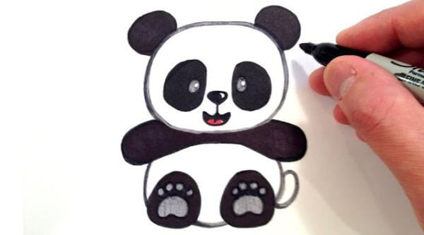 Cute & Easy Panda Drawing
