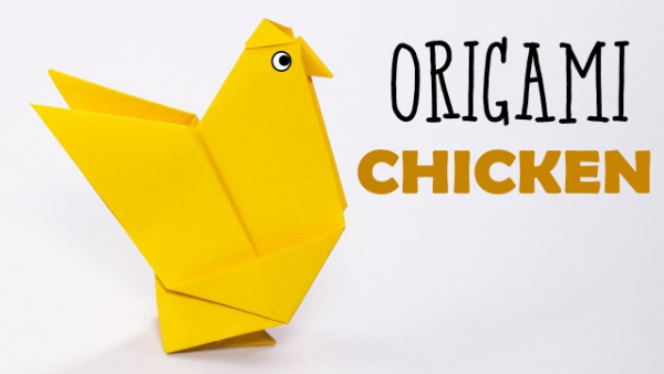 Cute Origami Chicken Craft For Kids How To Make An Origami Chicken With Kids