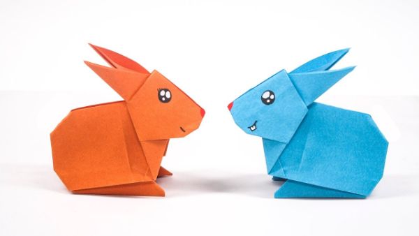 How To Make An Cute Origami Rabbit Tutorial WIth Kids