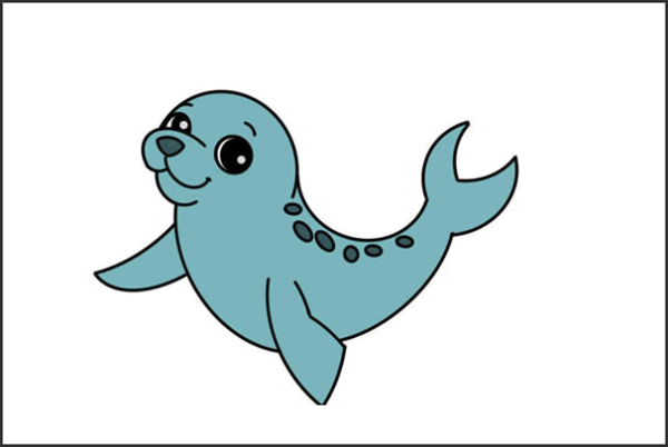 Cute Seal Drawing Tutorial