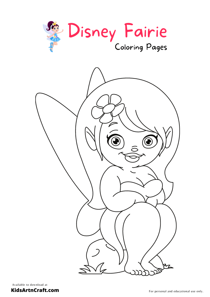 Disney Fairies Coloring Pages For Kids