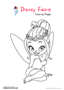 Disney Fairies Coloring Pages For Kids – Free Printables - Kids Art &amp; Craft