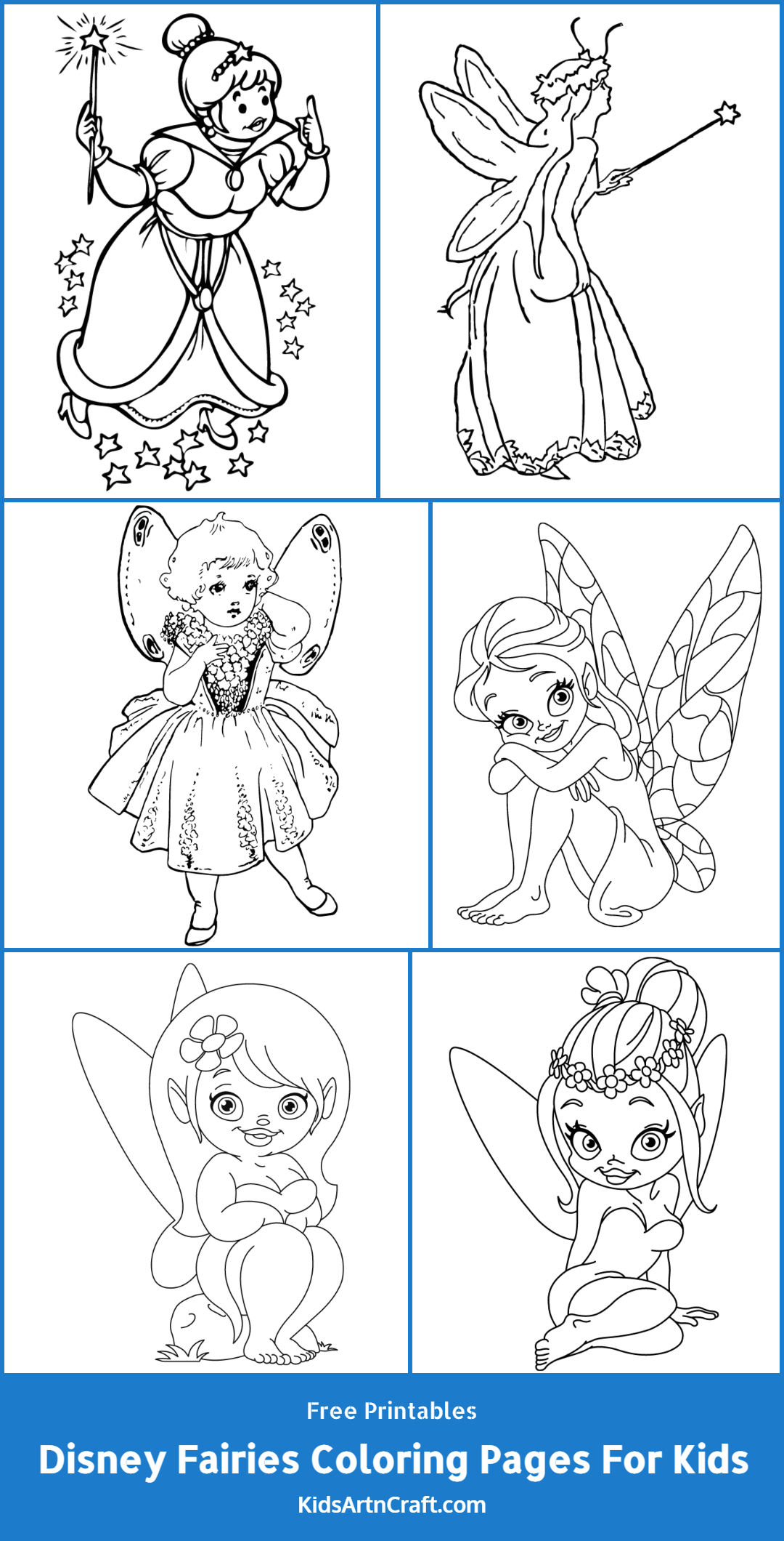 Disney Fairies Coloring Pages For Kids – Free Printables