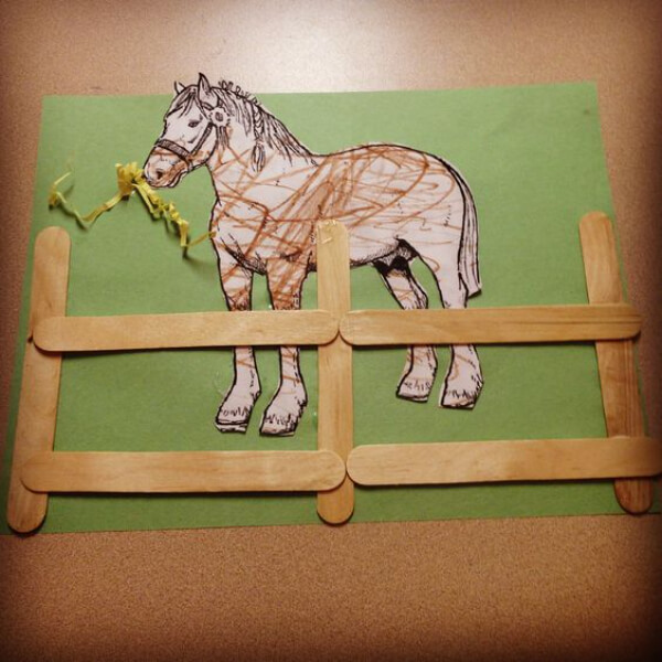 DIY Horse Craft With Popsicle Stick