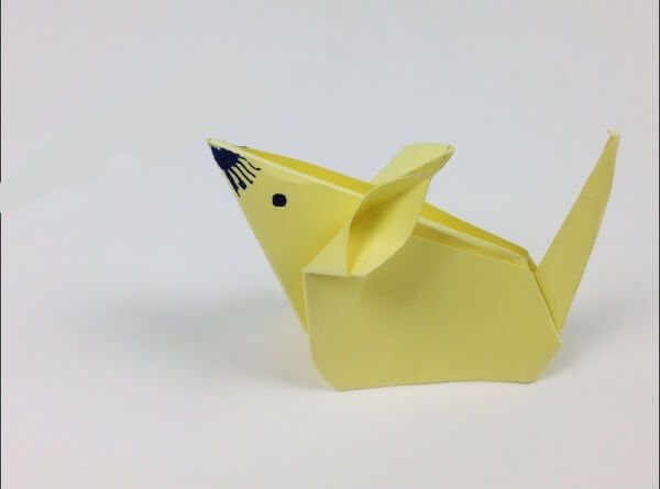 DIY Origami Mouse Instructions For Kindergarten