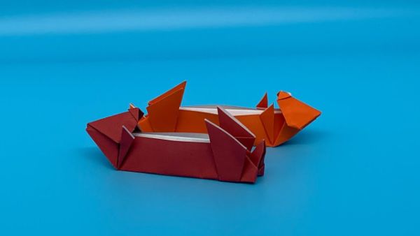 How To Make An DIY Origami Otter Craft Tutorial With Kids