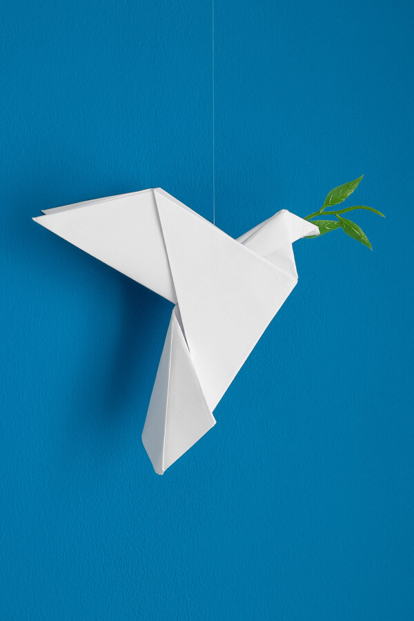DIY Origami Peace Dove Craft Idea
