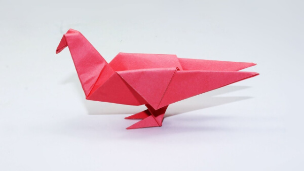 How To Make An Origami Pigeon With Kids DIY Origami Paper Pigeon Craft Instruction