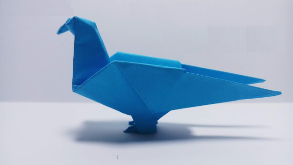 Easy DIY Origami Pigeon Bird Craft