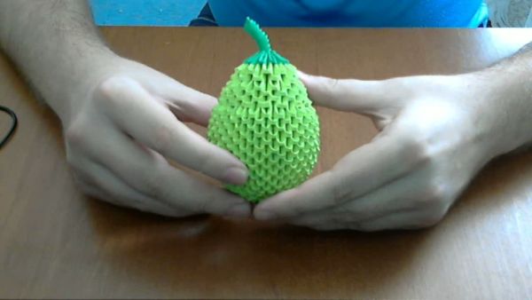 How To Make 3d Origami Pear Fruit With Kids