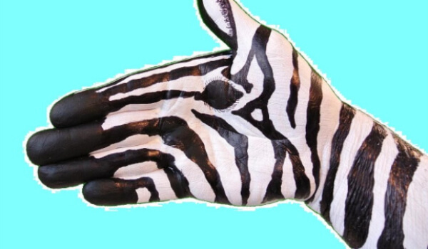 Zebra Paintings For Kids DIY Easy Zebra Hand Painting Art