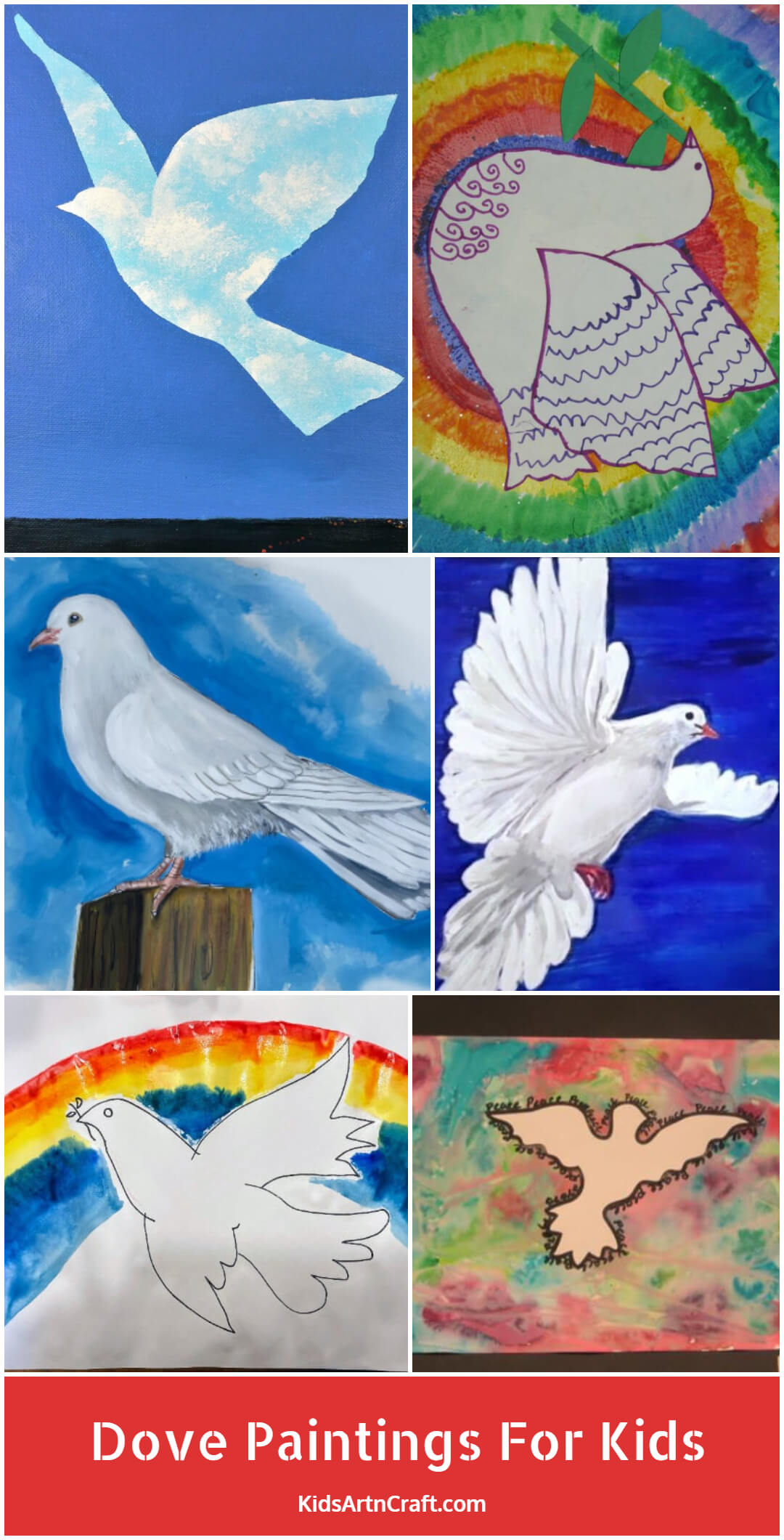 Dove Paintings For Kids