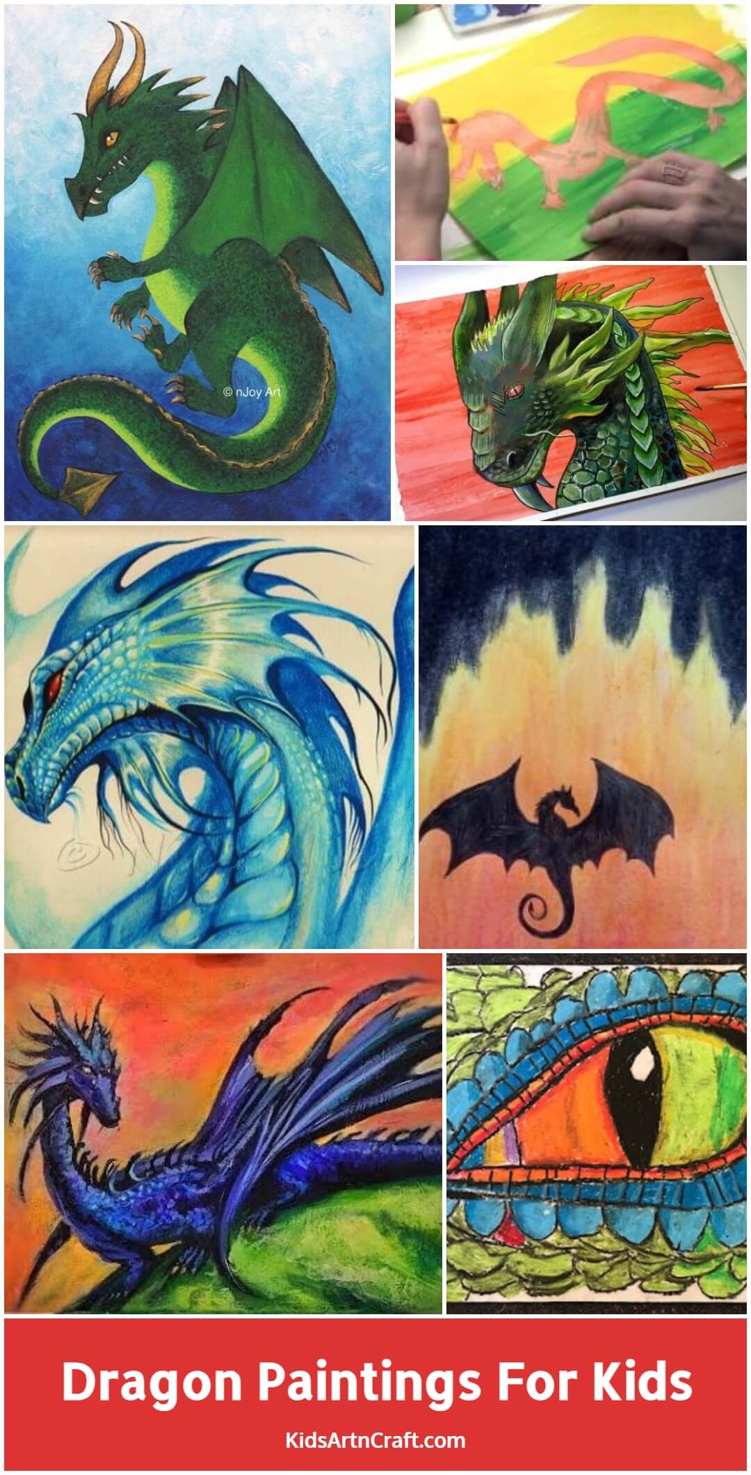 Dragon Paintings for Kids