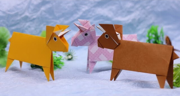 Easy Paper Folding Origami Cow
