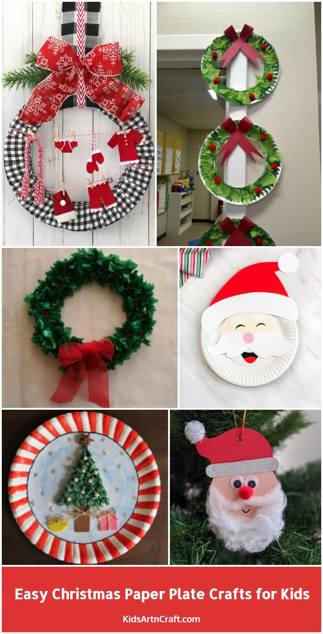 Easy Christmas Paper Plate Crafts for Kids